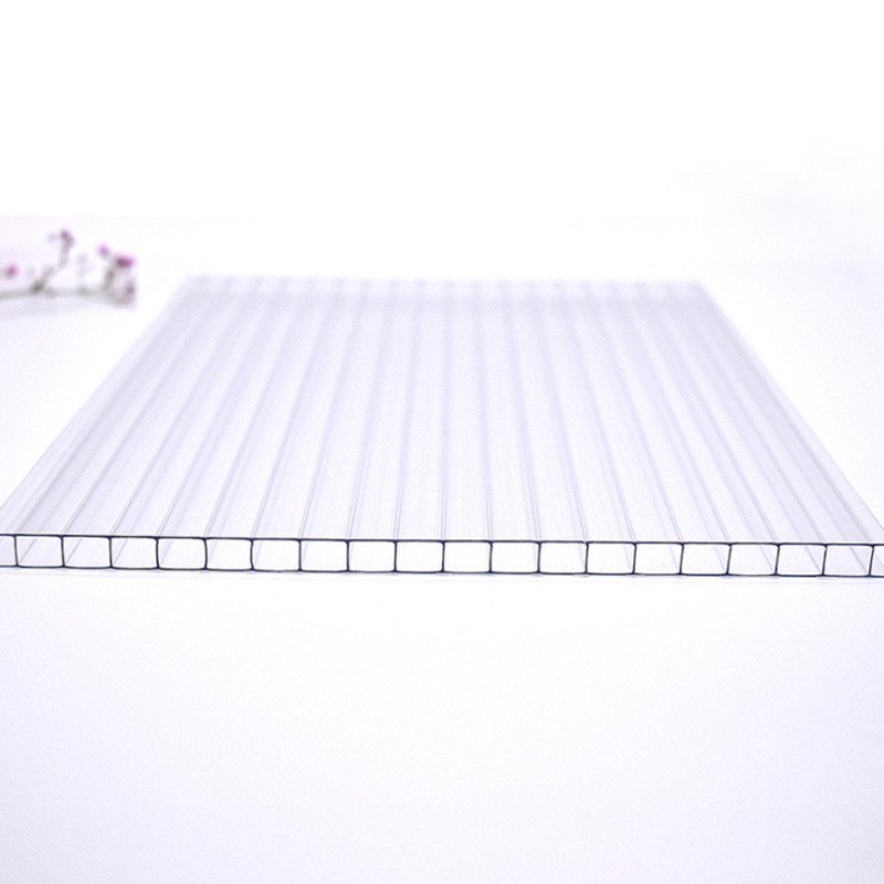 clear 8mm Twin Wall Polycarbonate Sheet